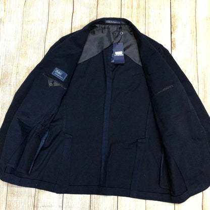 BNWT Polo Ralph Lauren Blue Cotton Blend Blazer Jacket Size 42R