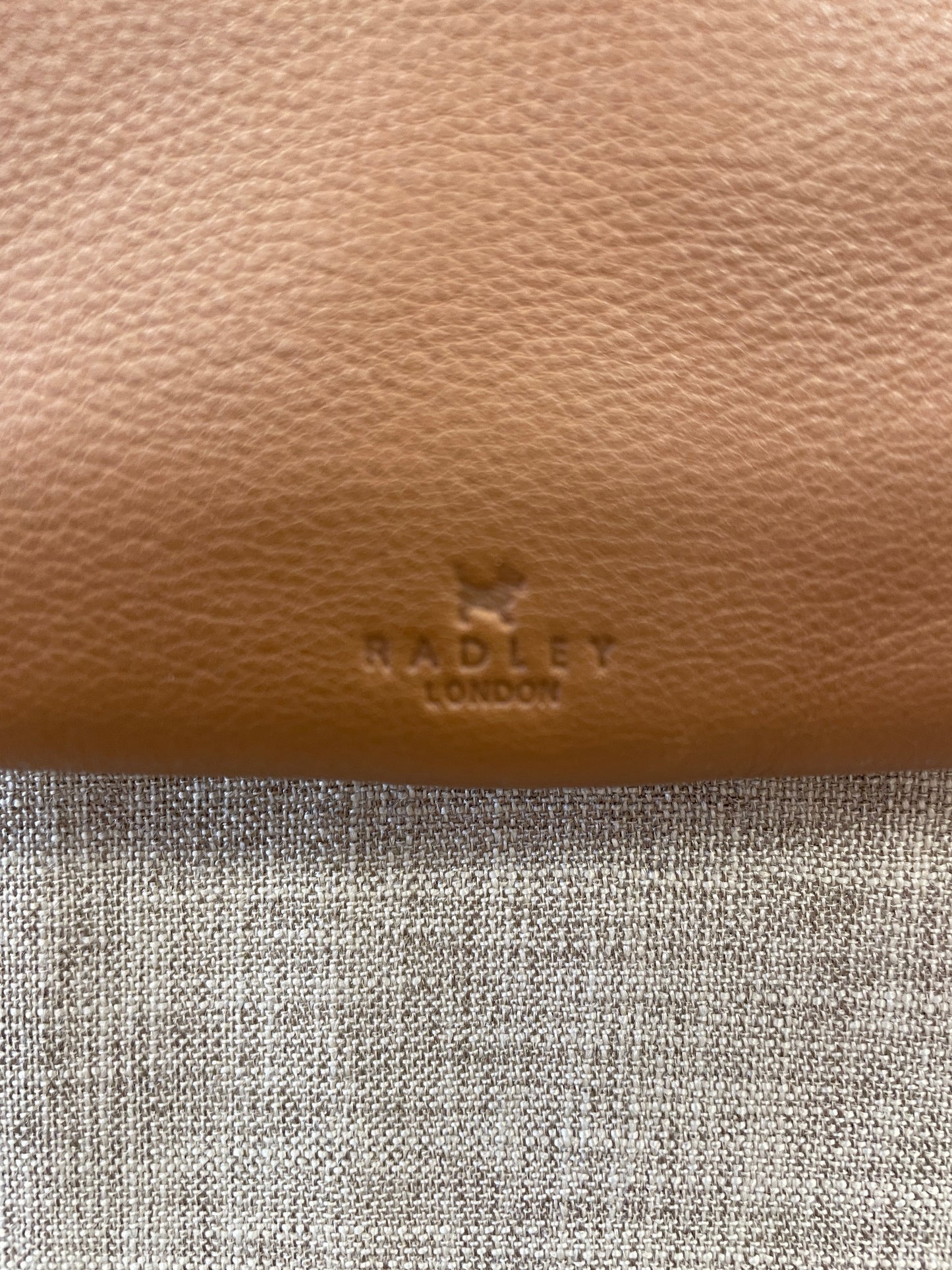 Radley Brown Tan Yellow Leather Crossbody Bag Handbag