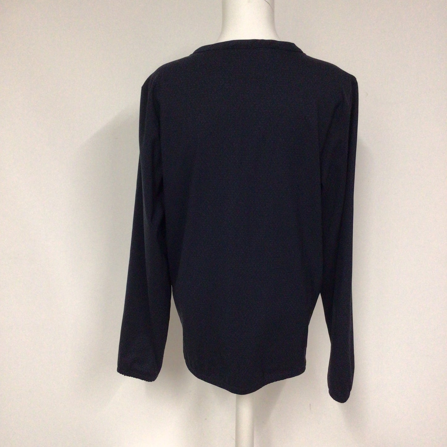 Paul Smith Made in Italy Navy Blue Speckled Sweater Top w/Zip Detail Size M