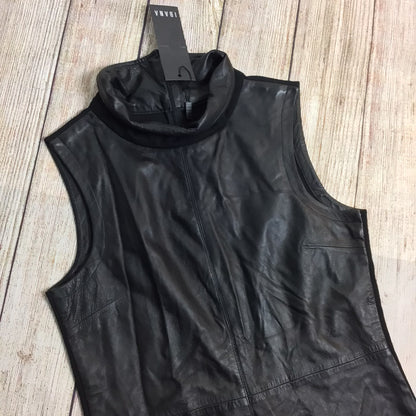 BNWT Ibana Black Sally Leather High Necky Dress Size 10