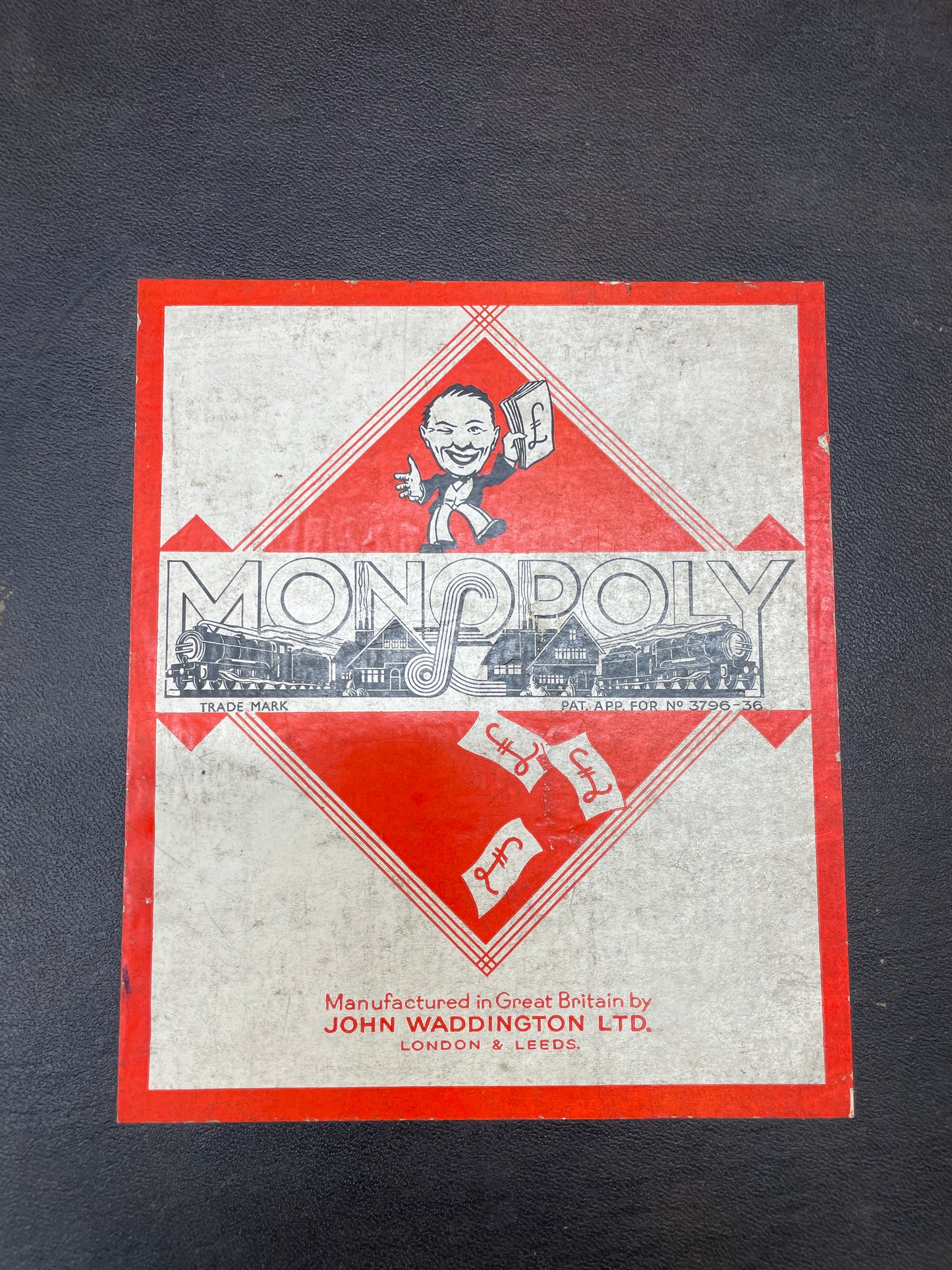 Vintage Monopoly Board 1957 - 1966 1950s 1960s