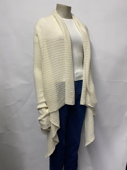 Zadig and Voltaire Cream Open Waterfall Knit Cardigan One Size