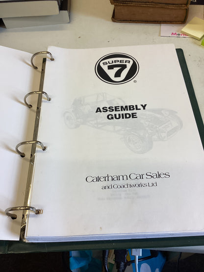 Super 7 Assembly Guide Caterham Car Sales and Coachworks Ltd Facsimile