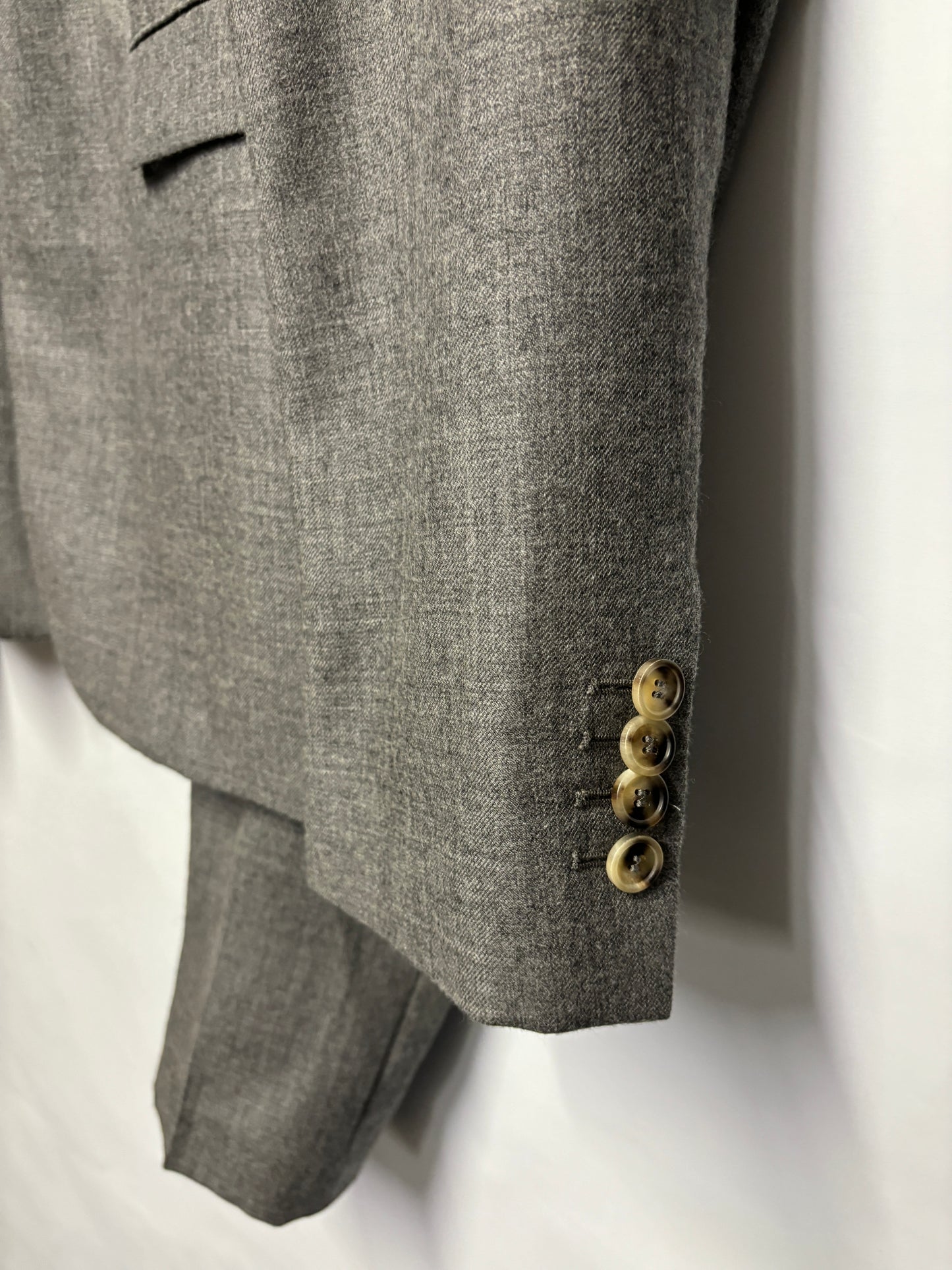 Acne Studios Grey Wool Two Piece Suit 48/50 (W34 Trousers)