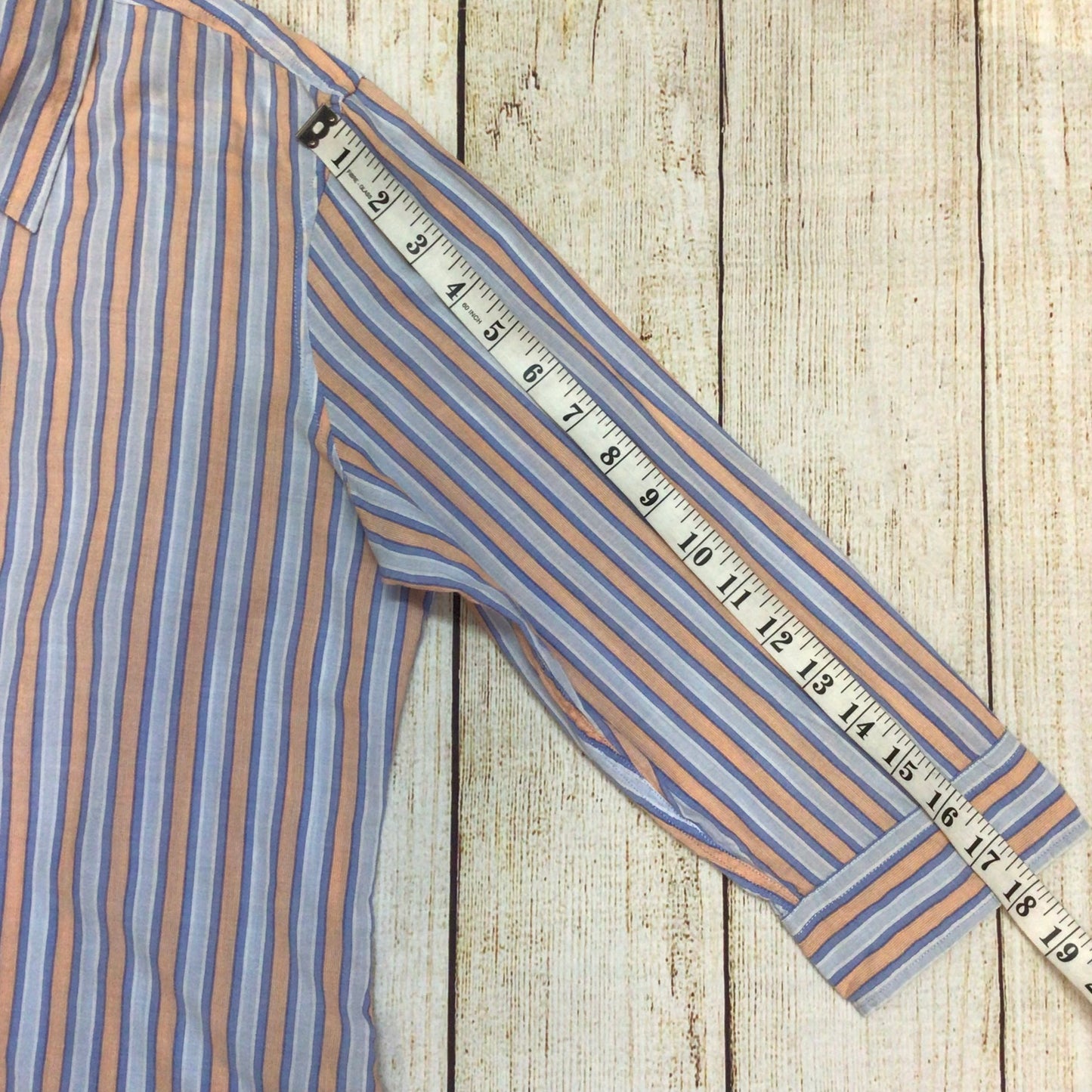 Polo Jeans Co. Ralph Lauren Blue Orange Cotton Striped Shirt Size XL (kids)