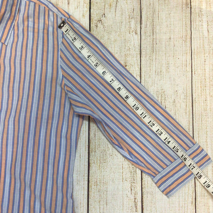 Polo Jeans Co. Ralph Lauren Blue Orange Cotton Striped Shirt Size XL (kids)