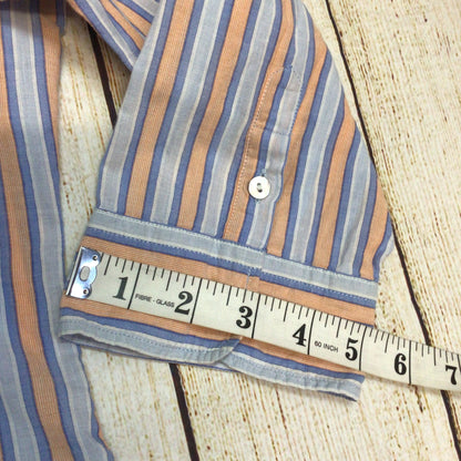 Polo Jeans Co. Ralph Lauren Blue Orange Cotton Striped Shirt Size XL (kids)