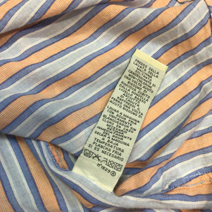 Polo Jeans Co. Ralph Lauren Blue Orange Cotton Striped Shirt Size XL (kids)