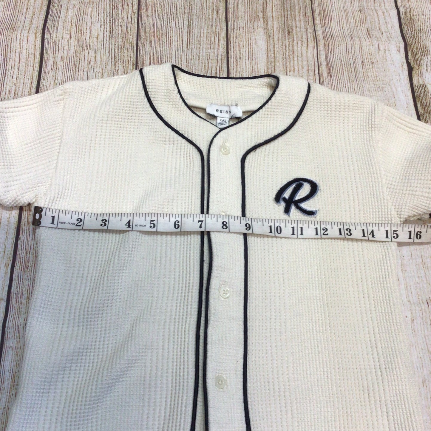 Reiss Ecru Jonny Senior Textured Shirt & Shorts 2 Piece Size (7-8yrs, 128cm)