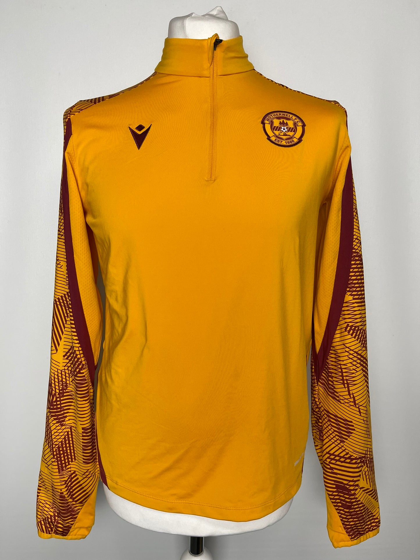 Motherwell FC Yellow Zip Jumper Small