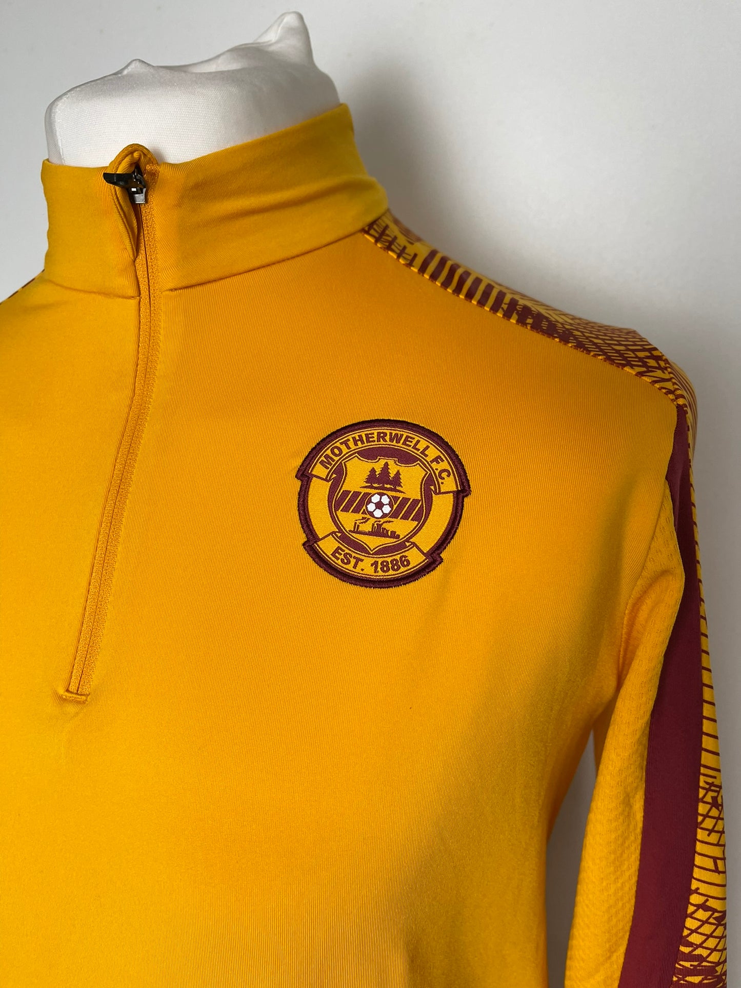 Motherwell FC Yellow Zip Jumper Small