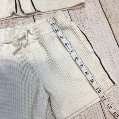 Reiss Ecru Jonny Senior Textured Shirt & Shorts 2 Piece Size (7-8yrs, 128cm)