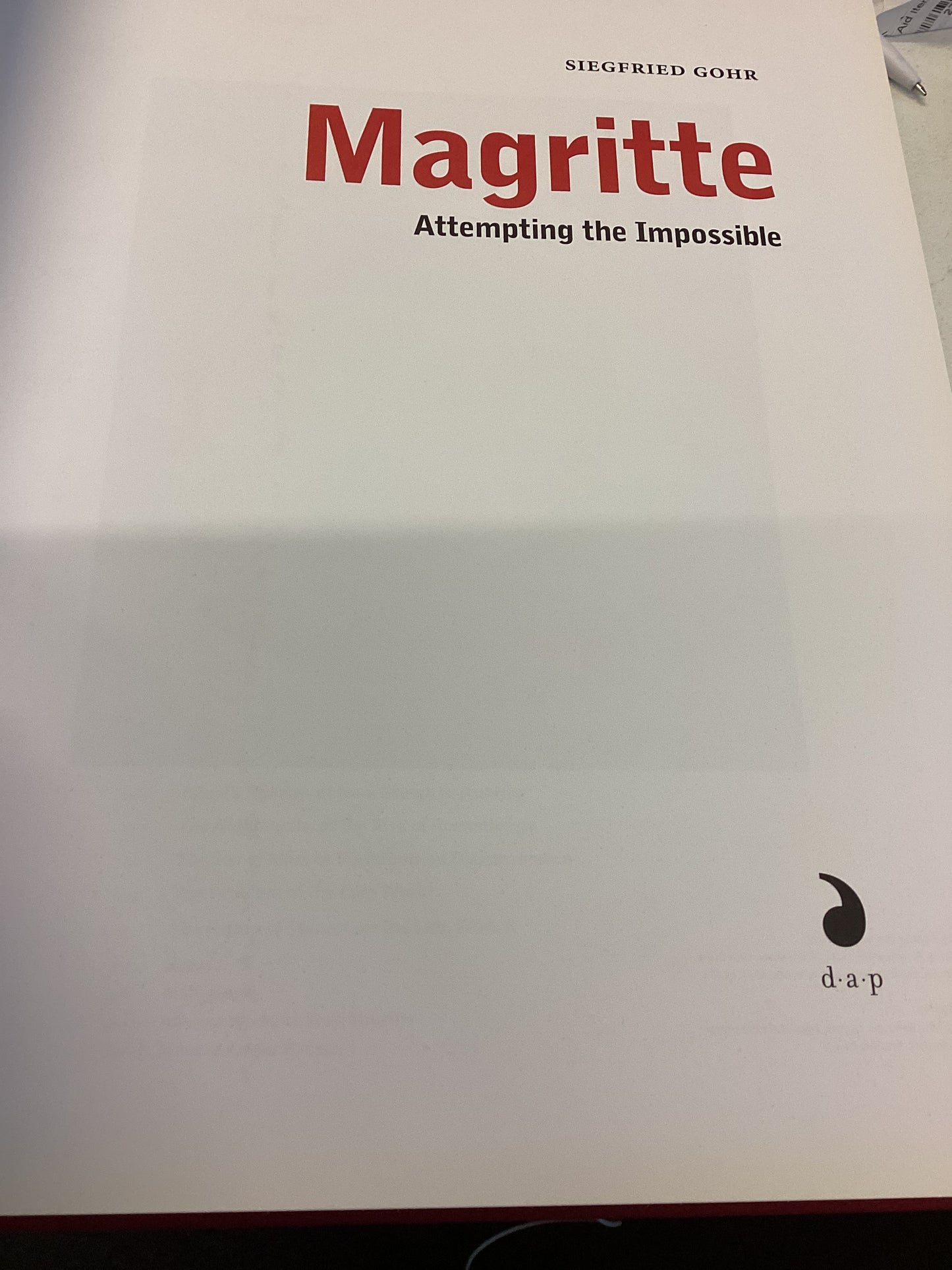 Magritte Attempting The Impossible Siegfried Gohr