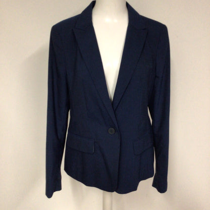 BNWT Next Tailoring Blue Wool Blend Blazer Jacket Size 14