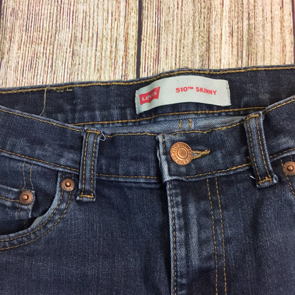 Levi's Grey Blue 510 Skinny Jeans Size W28 L28