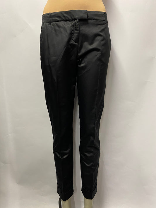 Tommy Hilfiger Black Cotton Blend Tuxedo Trousers 4