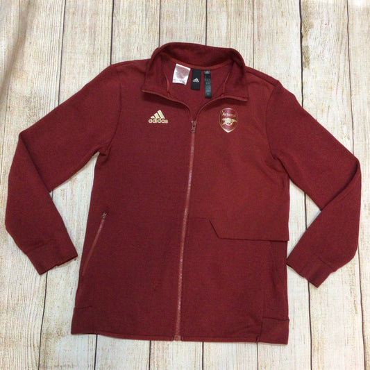 Adidas Arsenal Red Full Zip Football Track Jacket Top Size 13-14yrs