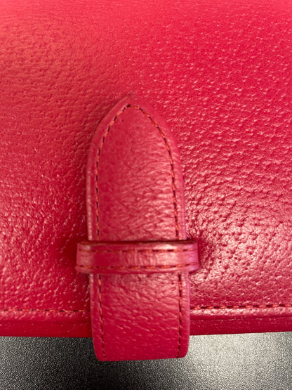 Aspinal of London Red Leather Purse Wallet