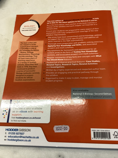 National 5 Biology With Answers Second Edition James Torrance