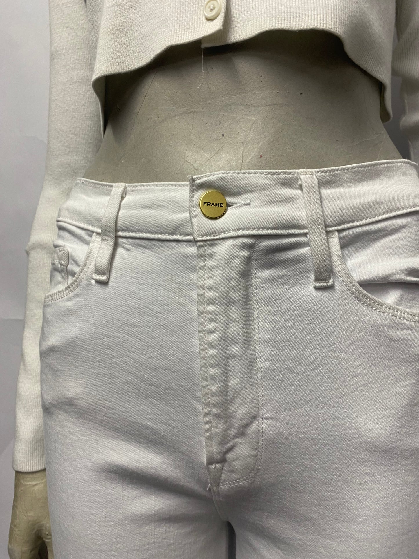 Frame White Denim Jeans W27