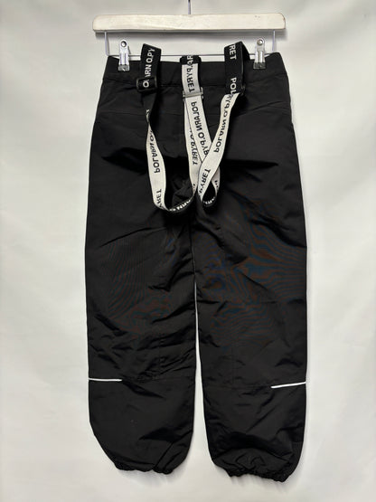 Polarn O.Pyret Black Ski Salopettes 8-9 Yrs