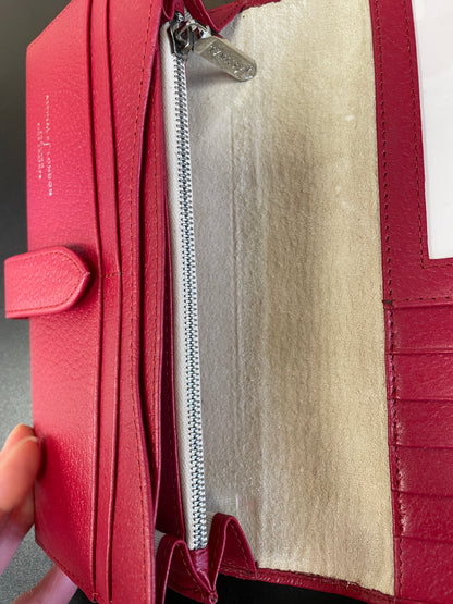 Aspinal of London Red Leather Purse Wallet