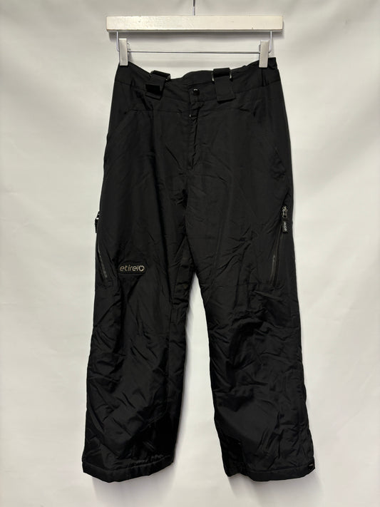 Etirel Black Insulated Ski Salopettes 140 9-10 Yrs