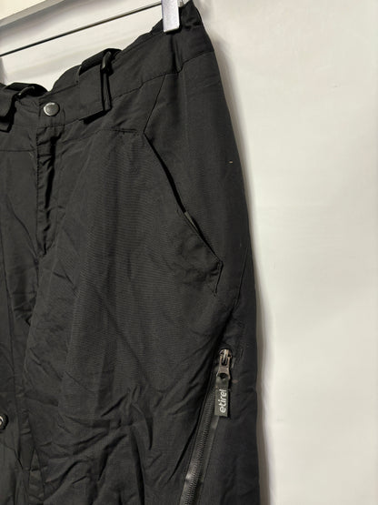 Etirel Black Insulated Ski Salopettes 140 9-10 Yrs