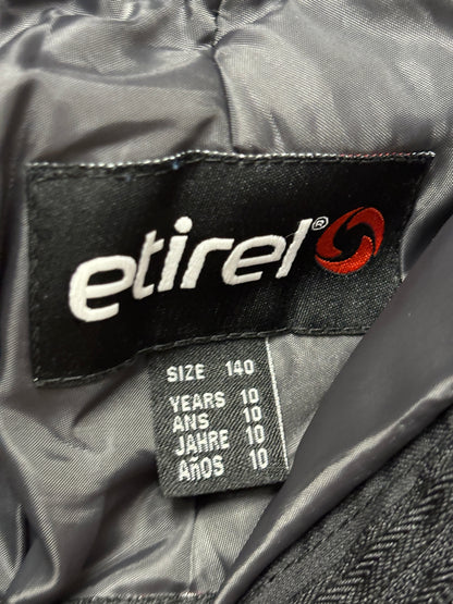 Etirel Black Insulated Ski Salopettes 140 9-10 Yrs