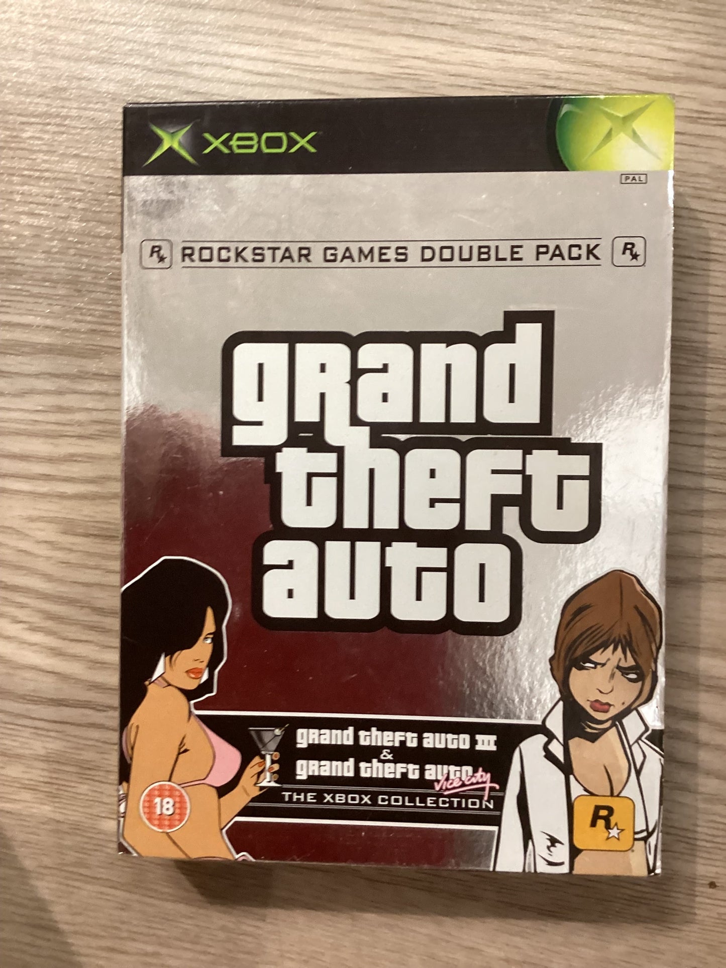 Grand Theft Auto Double Pack PAL XBOX GTA III & GTA Vice City Complete Slipcase