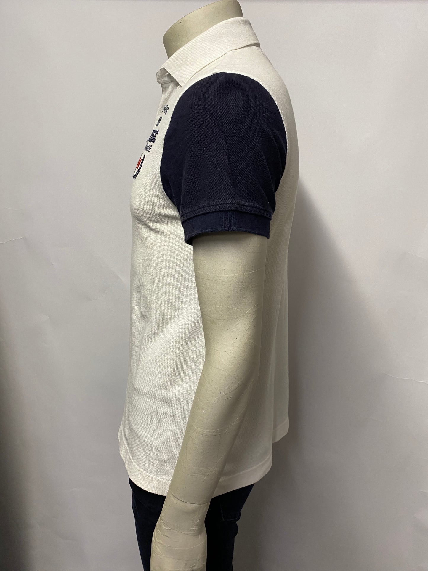 Tommy Hilfiger White Cotton Polo T-shirt S