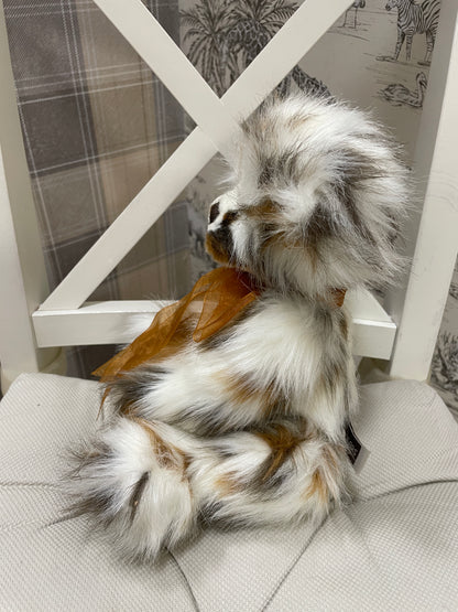 Charlie Bears Small Brown & White 'Fluff' Stuffed Bear