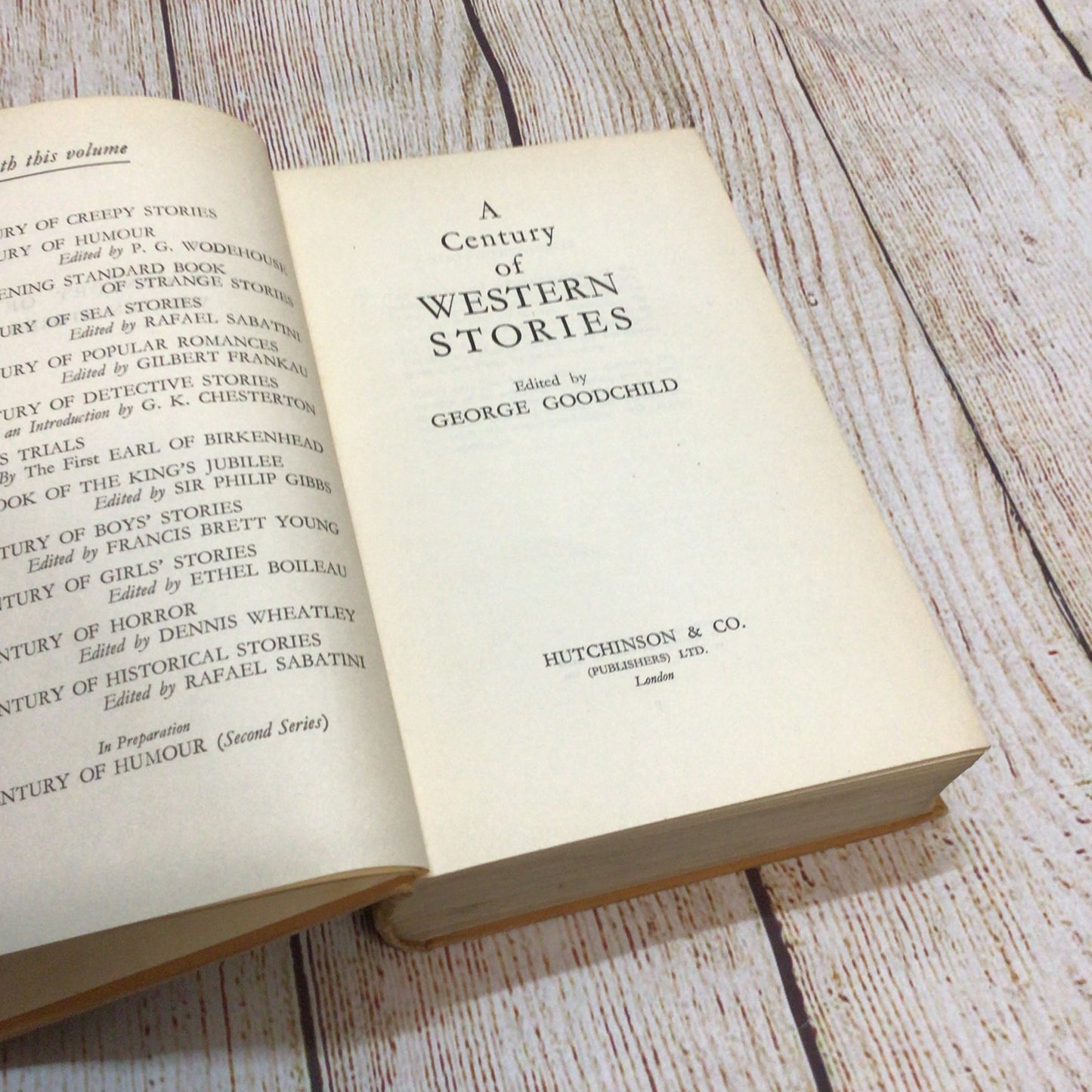 A Century of Western Stories by George Goodchild (Hutchinson & Co)
