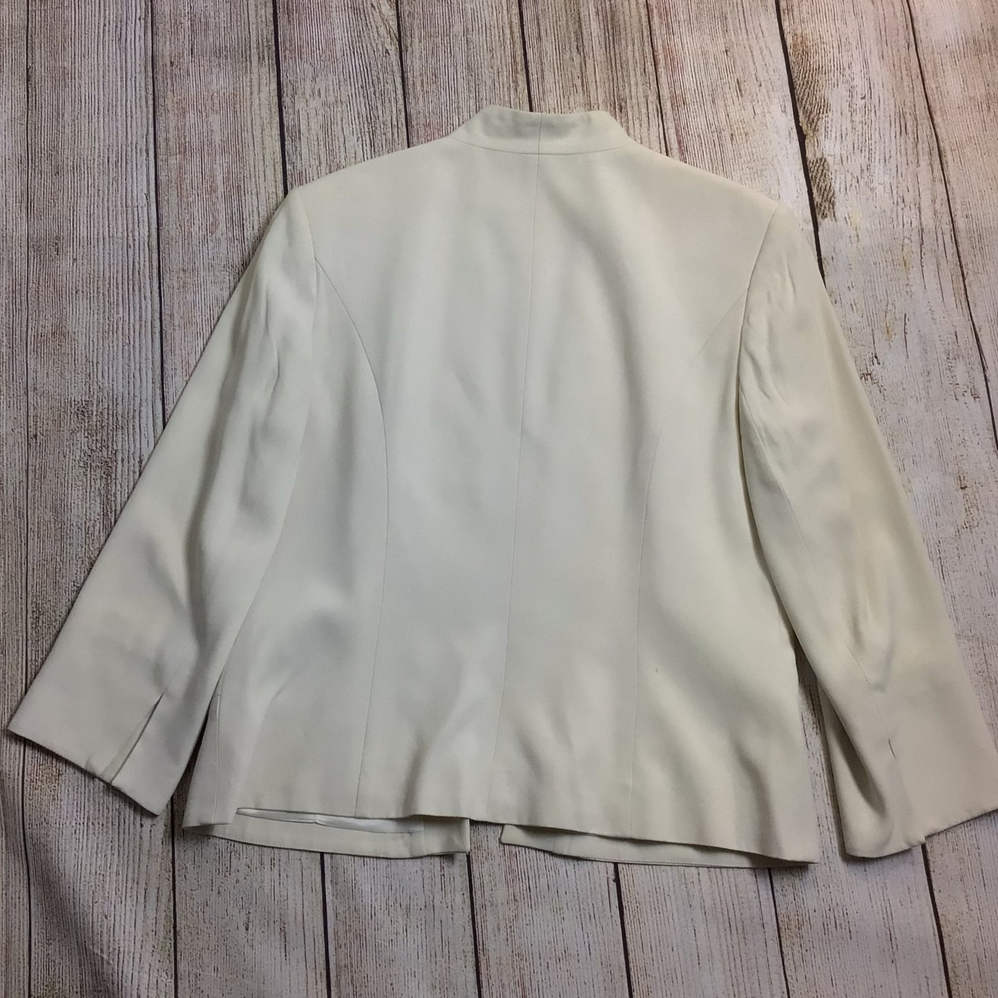 Elégance Paris Prestige Cream Blazer Jacket Size 12