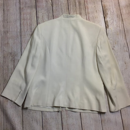 Elégance Paris Prestige Cream Blazer Jacket Size 12