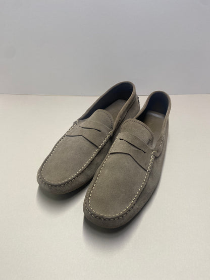 Tod's Suede penny loafers in beige colour size 10.5
