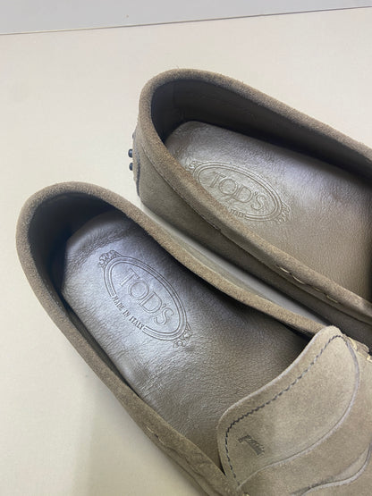Tod's Suede penny loafers in beige colour size 10.5