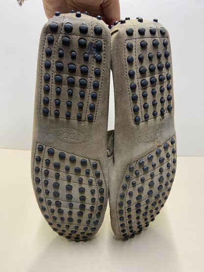 Tod's Suede penny loafers in beige colour size 10.5