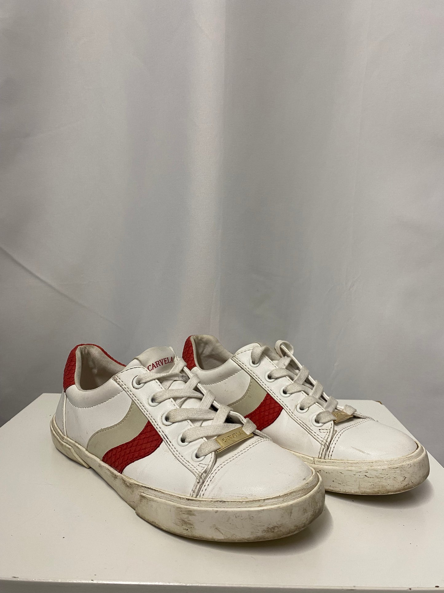Carvela Red and White Sporty Trainers 6