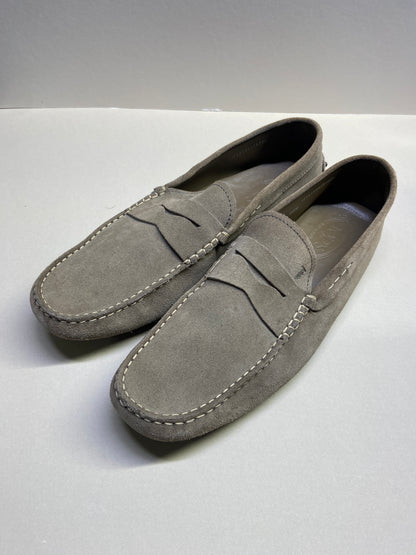 Tod's Suede penny loafers in beige colour size 10.5