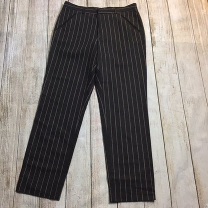 Versace Versus Brown Striped Wool Trouser Suit 2 Piece Size 50