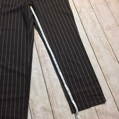 Versace Versus Brown Striped Wool Trouser Suit 2 Piece Size 50