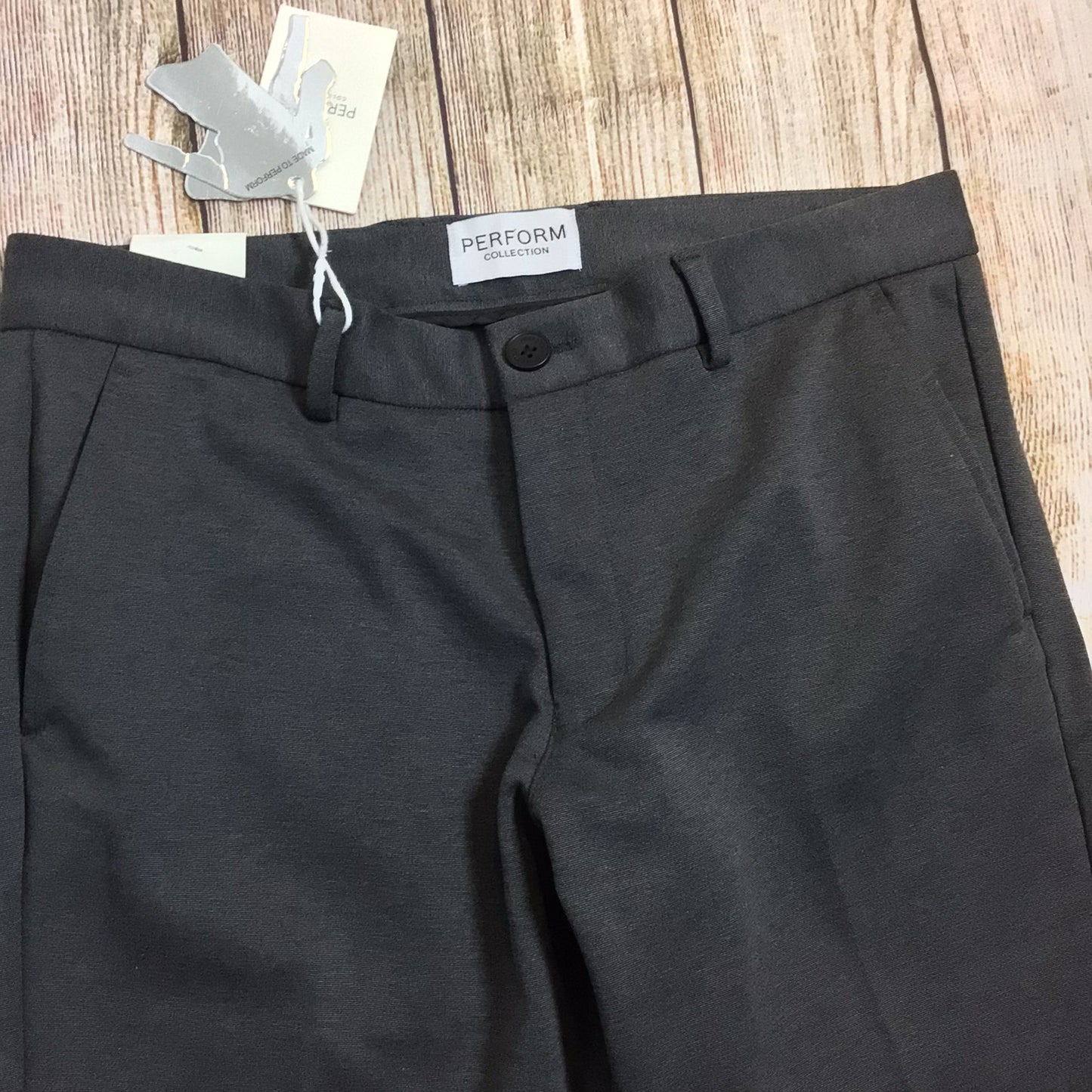 BNWT Perform Grey Melange Phil Pants Autumn Size W34 L30