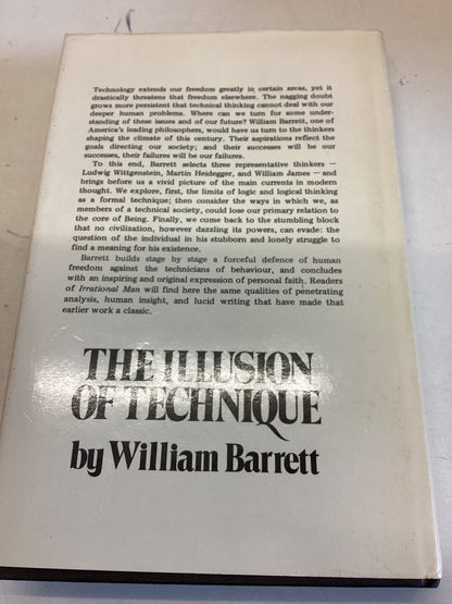 The Illusion of Technique William Barrett