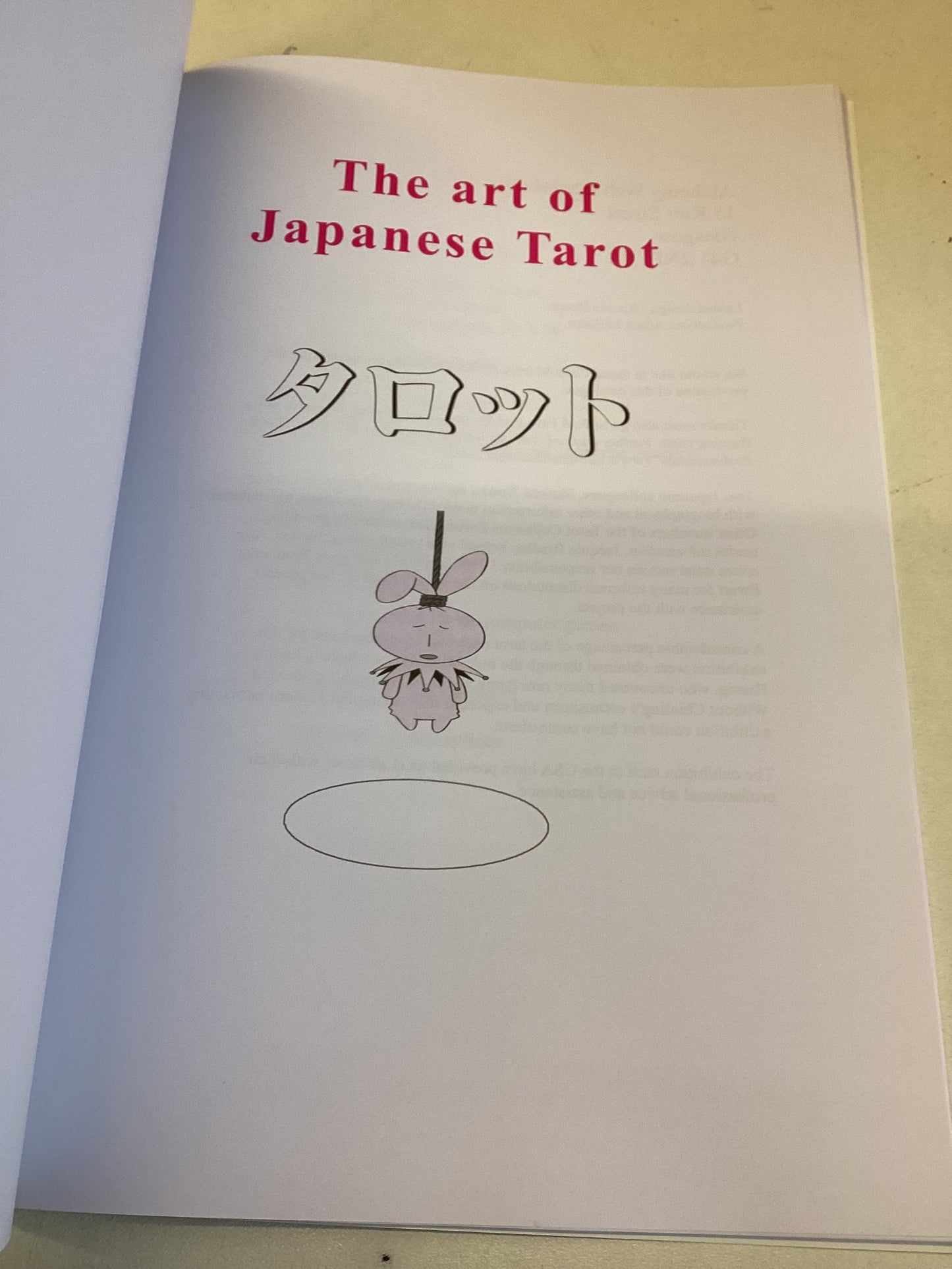 The Art of Japanese Tarot  A Show by Adam Mclean Curated By Ronnie Heeps Catalogue