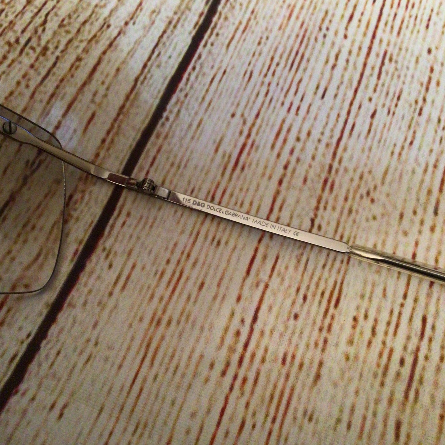 Dolce & Gabbana Silver Tone Wrap Sunglasses D&G 2104 D23 132115 w/Case