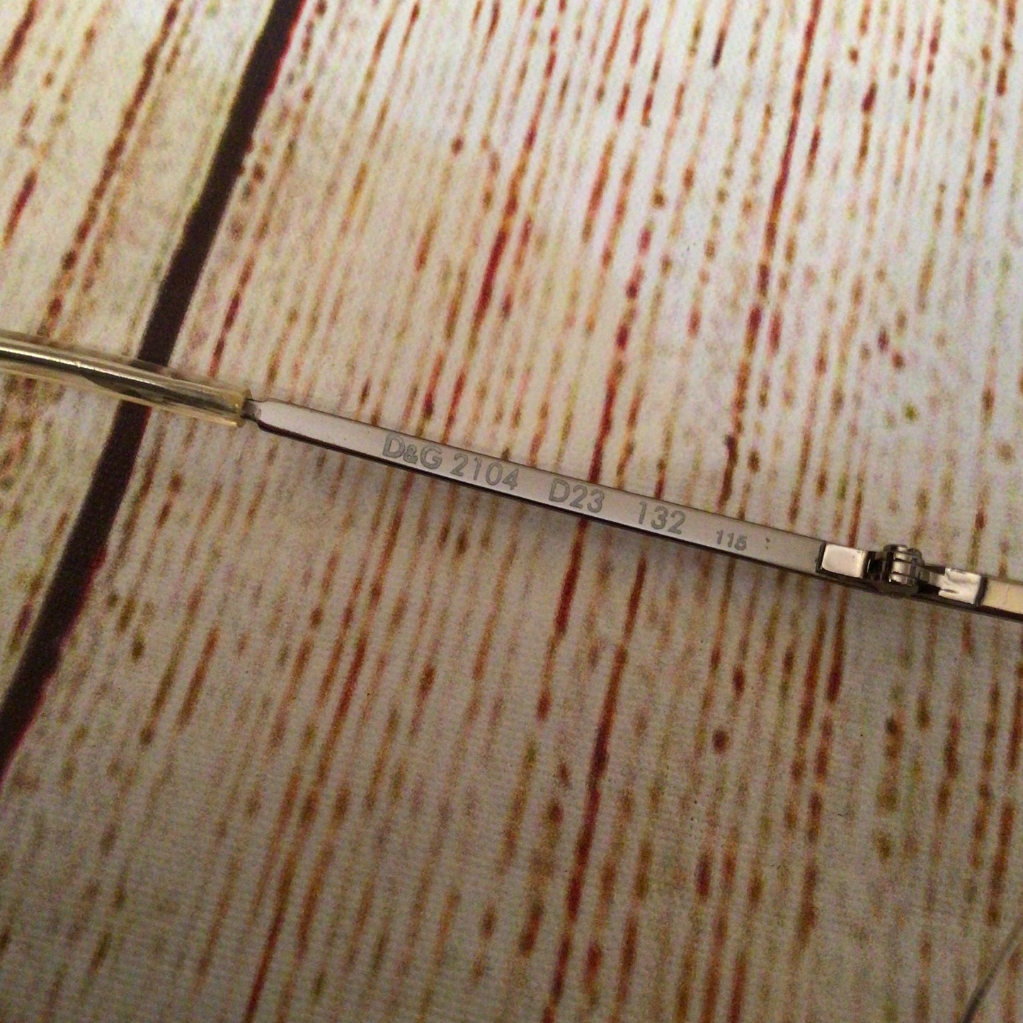 Dolce & Gabbana Silver Tone Wrap Sunglasses D&G 2104 D23 132115 w/Case