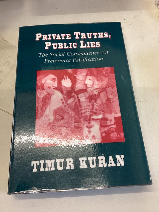 Private Truths, Public Lies The Social Consequences of Preference Falsification Timur Kuran