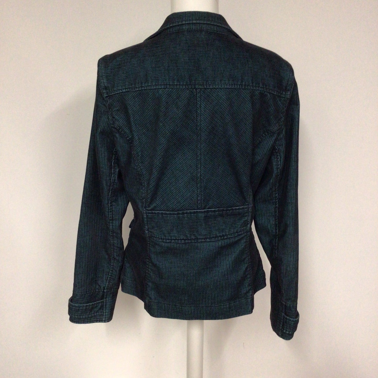 InWear Teal Green & Black 'Style Jamilla' Cotton Blend Corduroy Jacket Size 16