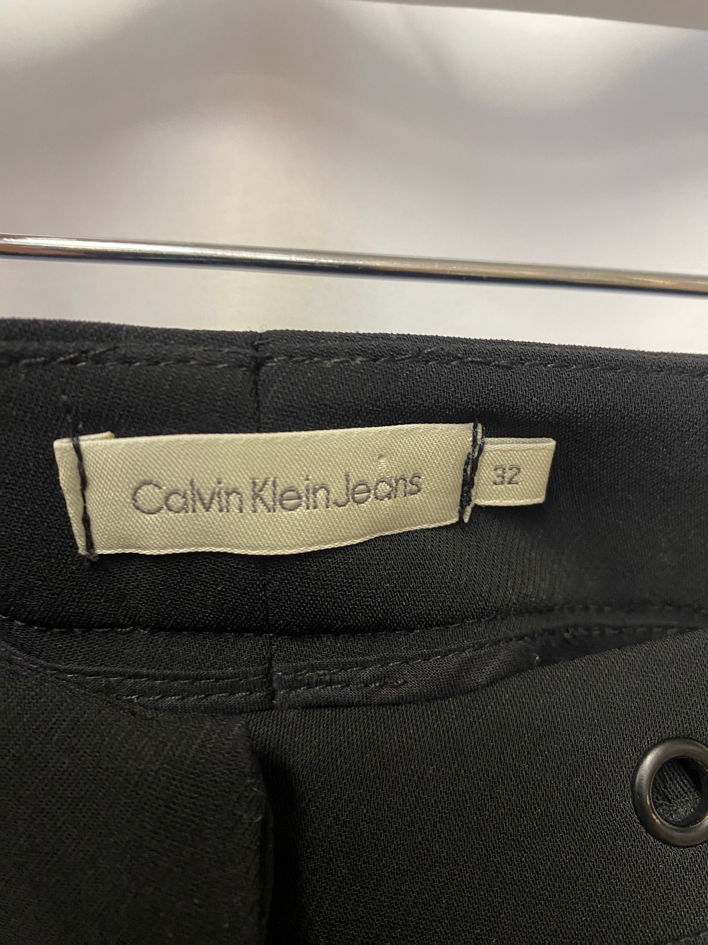 Calvin Klein Black Smart Trousers Extra Small